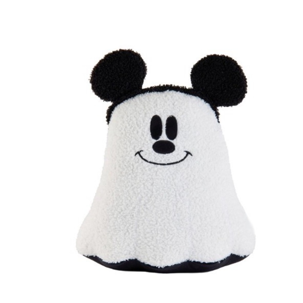 Disney Black & White Sherpa Mouse Ghost Plush